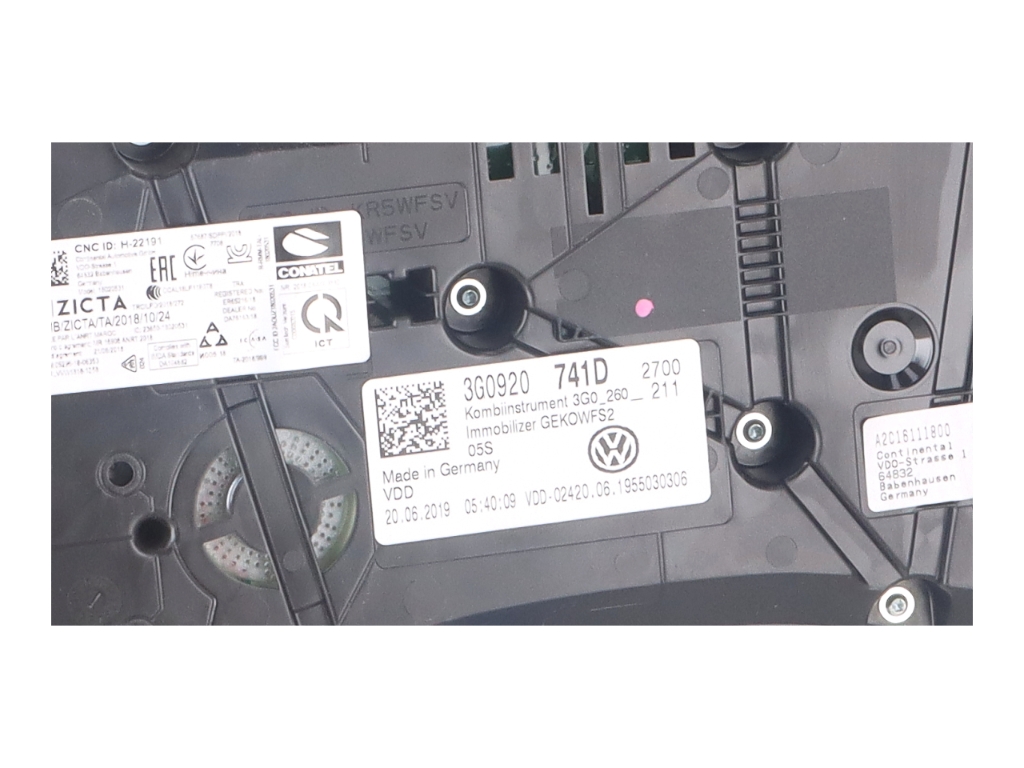 Tachometer VW Passat B8 Variant (3G) 2.0 TDI 110 kW 150 PS (11.2014-> ) 3G092 - Bild 4 von 4